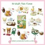 BRITISH TEA TIME CUPCAKES AND SANDWICHES REMENT RE-MENT MINIATURE DOLL DIORAMA BARBIE BLYTHE PULLIP NENDOROID OB11 STODOLL