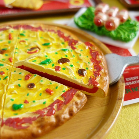 PIZZA & SPRITE MEAL MINIATURE ORCARA FAST FOOD 2009 RE-MENT DOLL MINIATURE DIORAMA BARBIE BLYTHE PULLIP NENDOROID OB11 STODOLL