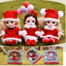 MOTHER CHRISTMAS DOLL ARTICULATED 16 CM FOR DECORATION OR PLAY