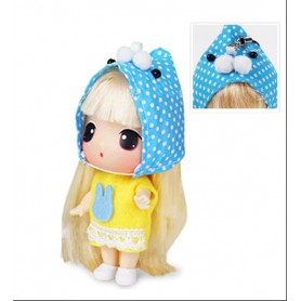 BLUE LEMON DOLL 9 CM (3.5") LOVELY DOLL GIFT WITH KEYCHAIN INCLUDED
