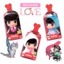 ROSE CANDY DOLL 9 CM (3.5") LOVELY DOLL GIFT WITH KEYCHAIN INCLUDED