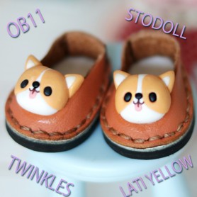 LEATHER KAWAII LITTLE KITTY SHOES FOR BJD DOLL MEADOWDOLLS TWINKLES LATI YELLOW PUKIFEE AND OTHER SMALL FOOT
