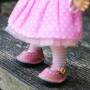 LEATHER KAWAII PINK GIRLY SHOES FOR BJD DOLL MEADOWDOLLS TWINKLES LATI YELLOW PUKIFEE AND OTHER SMALL FOOT