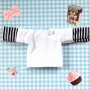 BLACK & WHITE TEE SHIRT OUTFIT FOR BJD OB11 STODOLL AMYDOLL LATI WHITE SP MEADOWDOLLS NUNU NENDOROID OBITSU DDF YMY DOLLS