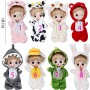 LITTLE PIGGY DOLL AND HER PIGGY SUIT 10 CM BABY ANIMALS DOLLS