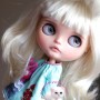 BISCOTTE BLOND DOLL WIG 9.10" BJD QBABY RODGERDOLL MEADOWDOLLS MAE ZWERGNASE BLYTHE CUSTOM DOLLS