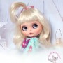 BISCOTTE BLOND DOLL WIG 9.10" BJD QBABY RODGERDOLL MEADOWDOLLS MAE ZWERGNASE BLYTHE CUSTOM DOLLS