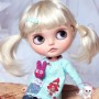 BISCOTTE BLOND DOLL WIG 9.10" BJD QBABY RODGERDOLL MEADOWDOLLS MAE ZWERGNASE BLYTHE CUSTOM DOLLS