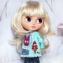BISCOTTE BLOND DOLL WIG 9.10" BJD QBABY RODGERDOLL MEADOWDOLLS MAE ZWERGNASE BLYTHE CUSTOM DOLLS