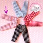 PANTALON VICHY ROSE /ROUGE POUPÉE BJD OB11 STODOLL AMY DOLL KKNER LATI WHITE SP PUKIPUKI NENDOROID PETITES OBITSU DOLLS