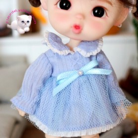 Details about   12.5cm Lovely Dress Clothes Clothing Outfit for Blythe Dolls Accessory Blue