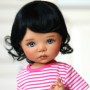 PERRUQUE MONIQUE WIG JESSICA BLACK 12.13 POUR POUPÉE BJD MEADOWDOLLS SAFFI BAILEY 18" DOLLS