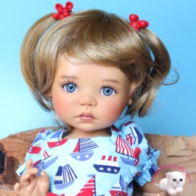 Vintage Monique doll wig JENNIFER NEW in box size 12-13 DARK brown #268 CODE 