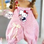 HELLO KITTY SUMMER OVERALLS OUTFIT FOR BJD DOLL MEADOWDOLLS TWINKLES LATI YELLOW PUKIFEE IRREALDOLL AND OTHER SMALL DOLLS