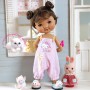 LOVELY PINK KAWAII OVERALL OUTFIT FOR BJD DOLL MEADOWDOLLS TWINKLES LATI YELLOW PUKIFEE IRREALDOLL AND OTHER SMALL DOLLS