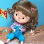 PERRUQUE POUPÉE DOLL WIG CURLY CARAMEL BJD QBABY MEADOWDOLLS MAE ADRYN ZWERGNASE BLYTHE CUSTOM DOLLS