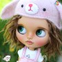 BLYTHE DOLL TBL CUSTOM BY COOLDOLL RUSSIAN ARTIST WITH MOVING HEAD AND ALPACA HAIR PUPPELINA EYES + EXTRAS +++