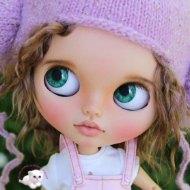 POUPÉE BLYTHE DOLL TBL TAN CUSTOM BY COOLDOLL ARTISTE RUSSE TETE MOBILE REROOT ALPAGA YEUX PUPPELINA + EXTRAS ...