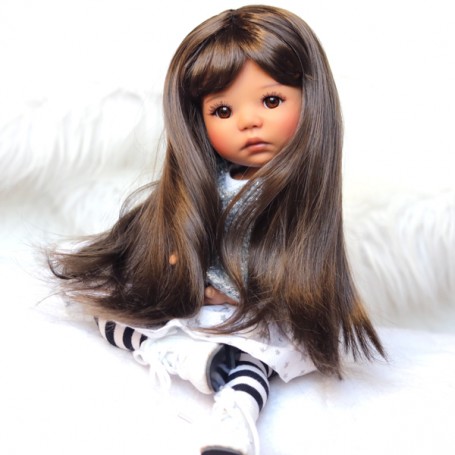 Perruque brésilienne de vrais cheveux 100% naturels lisse, 24 pouces, closure 4x4, densité 180% - Accessoires & Bagagerie