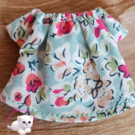ADORABLE LITTLE FLOWERS DRESS MY MELODY OUTFIT FOR 9 CM BJD DOLL LATI WHITE REALPUKI AND OTHER SMALL DOLLS