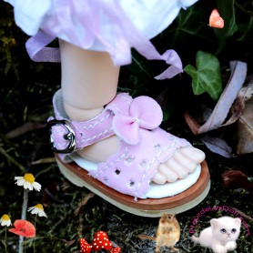 PLEASE READ : SUMMER DOLL SHOES 5 X 2.5 CM FOR BJD DOLLS WITH A FEET OF 4.7 X 1.7 CM