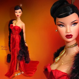 TENUE COMPLETE & ACCESSOIRES POUPEE KYORI RED BLOODED WOMAN COLLECTOR 2002 FASHION ROYALTY DOLL INTEGRITY TOYS JASON WU