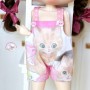 HAND MADE KAWAII DUNGAREES OR SWIMSUIT FOR BLYTHE OBITSU 22 QBABY BJD DOLLS BODY 18 CM
