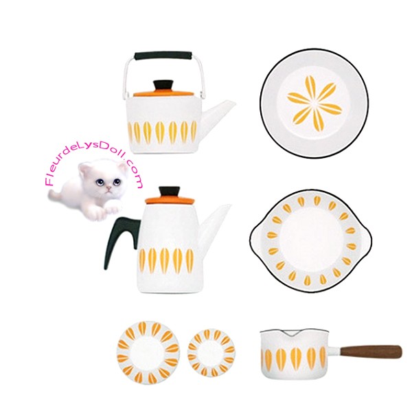 TIESOME Maison De Poupée Miniature 1:12, 50 Pièces En Résine, Accessoires De Poupée, Plats De Jeu, Mini Cuisine, Décoration De Gâteau Pour Garçons Et Filles