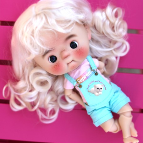 1/3 BJD SD Poupée Perruque De Cheveux, 21-24 Cm Naturel Doux