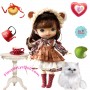 LOVELY PEONY DOLL 20 CM FULLY ARTICULATED + OUTFITS IN BOX HOLALA DOLL SIZE