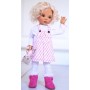 PERRUQUE MONIQUE MARINA DOLL WIG CURLY BLONDE 12.13 POUR POUPÉE BJD MEADOWDOLLS BIG SAFFI BAILEY SILVIA SCARLETT... 18" DOLLS