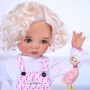 PERRUQUE MONIQUE MARINA DOLL WIG CURLY BLONDE 12.13 POUR POUPÉE BJD MEADOWDOLLS BIG SAFFI BAILEY SILVIA SCARLETT... 18" DOLLS