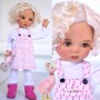 PERRUQUE MONIQUE MARINA DOLL WIG CURLY BLONDE 12.13 POUR POUPÉE BJD MEADOWDOLLS BIG SAFFI BAILEY SILVIA SCARLETT... 18" DOLLS