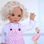 PERRUQUE MONIQUE MARINA DOLL WIG CURLY BLONDE 12.13 POUR POUPÉE BJD MEADOWDOLLS BIG SAFFI BAILEY SILVIA SCARLETT... 18" DOLLS