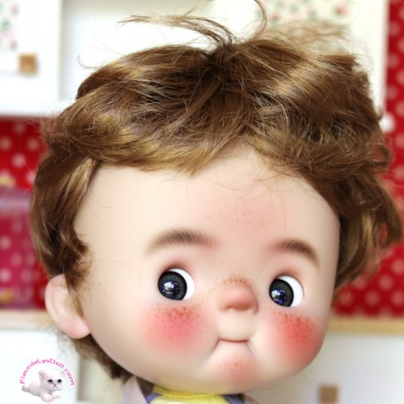 DOLL WIG LITTLE CARAMEL BOB MIXTE 9.10 BJD QBABY DOLL
