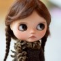 PURE MOHAIR BROWN LONG BRAIDS WIG 10-11" BJD BLYTHE MEADOWDOLLS MAE ADRYN ZWERGNASE DOLL