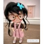PERRUQUE DOLL WIG ROUSSE PUR MOHAIR POUPEES BJD QBABY DOLLS BLYTHE MEADOWDOLLS MAE ADRYN ZWERGNASE DOLL