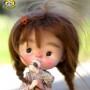 PERRUQUE DOLL WIG ROUSSE PUR MOHAIR POUPEES BJD QBABY DOLLS BLYTHE MEADOWDOLLS MAE ADRYN ZWERGNASE DOLL