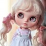 PERRUQUE DOLL WIG PUR MOHAIR POUPÉE BJD DOLLS BLYTHE MEADOWDOLLS MAE ADRYN ZWERGNASE DOLL