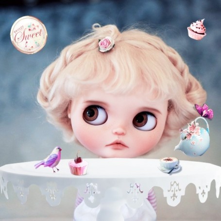 PERRUQUE DOLL WIG PUR MOHAIR POUPÉE BJD DOLLS BLYTHE MEADOWDOLLS MAE ADRYN ZWERGNASE DOLL