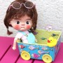 PERRUQUE DOLL WIG PUR MOHAIR CHOUPETTA BROWN 10-11 POUR POUPÉE BJD QBABY BLYTHE MEADOWDOLLS MAE ADRYN