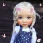 PERRUQUE DOLL WIG PUR MOHAIR CHOUPETTA BLOND 10-11 POUR POUPÉE BJD QBABY BLYTHE MEADOWDOLLS MAE ADRYN