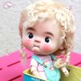 PERRUQUE DOLL WIG PUR MOHAIR CHOUPETTA BLOND 10-11 POUR POUPÉE BJD QBABY BLYTHE MEADOWDOLLS MAE ADRYN