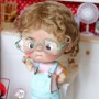 PERRUQUE DOLL WIG CHOUPETTA SOFT MOHAIR GINGEMBRE 10-11 POUPÉE BJD QBABY BLYTHE MEADOWDOLLS MAE ADRYN ZWERGNASE