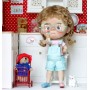 PERRUQUE DOLL WIG CHOUPETTA SOFT MOHAIR GINGEMBRE 10-11 POUPÉE BJD QBABY BLYTHE MEADOWDOLLS MAE ADRYN ZWERGNASE