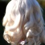 PERRUQUE DOLL WIG NEW LONG SOFT MOHAIR BLOND LAIT 10-11 POUPÉE BJD QBABY BLYTHE MEADOWDOLLS MAE ADRYN ZWERGNASE