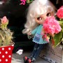 PERRUQUE DOLL WIG NEW LONG SOFT MOHAIR BLOND LAIT 10-11 POUPÉE BJD QBABY BLYTHE MEADOWDOLLS MAE ADRYN ZWERGNASE