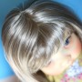 PERRUQUE DOLL WIG RAINBOW DUO BLOND 10.11 POUPEE BJD QBABY ROGERDOLL MEADOWDOLLS MAE ADRYN ZWERGNASE BLYTHE CUSTOM DOLLS
