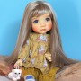 PERRUQUE DOLL WIG RAINBOW DUO BLOND 10.11 POUPEE BJD QBABY ROGERDOLL MEADOWDOLLS MAE ADRYN ZWERGNASE BLYTHE CUSTOM DOLLS