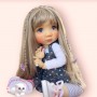 PERRUQUE DOLL WIG CUSTOM MATHILDE 10.11 POUPEE QBABY BJD MEADOWDOLLS MAE AYA ZWERGNASE BLYTHE QBABY ROGERDOLL CUSTOM DOLLS